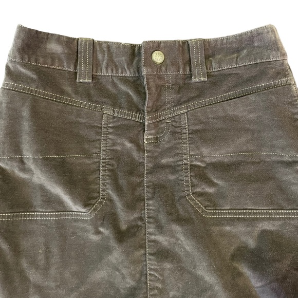 Athleta Olive Kahki Washed Velvet Skirt | Women’s 0 - Picture 2 of 9